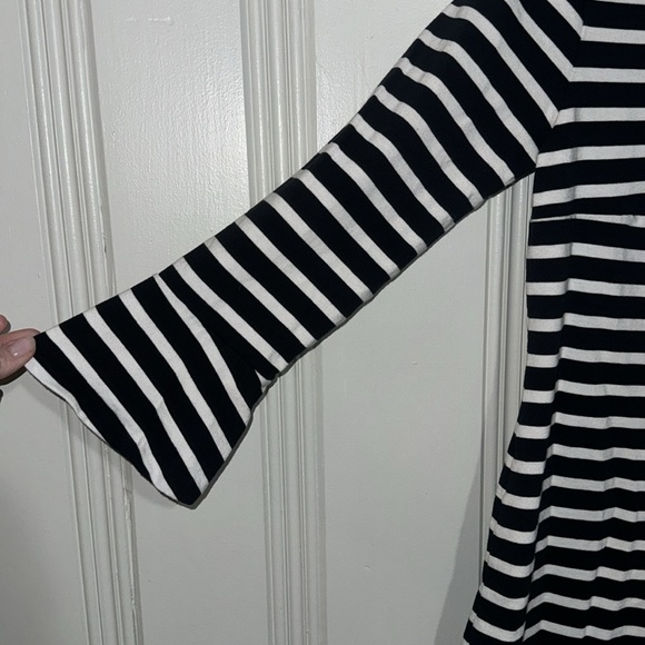 J. crew Black and White Striped Dress Size Small - Picture 3 of 6